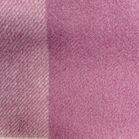 Burberry Scarf Cashmere Authentic Plaid Nova Check Pink Purple White Fringe - Picture 10 of 10